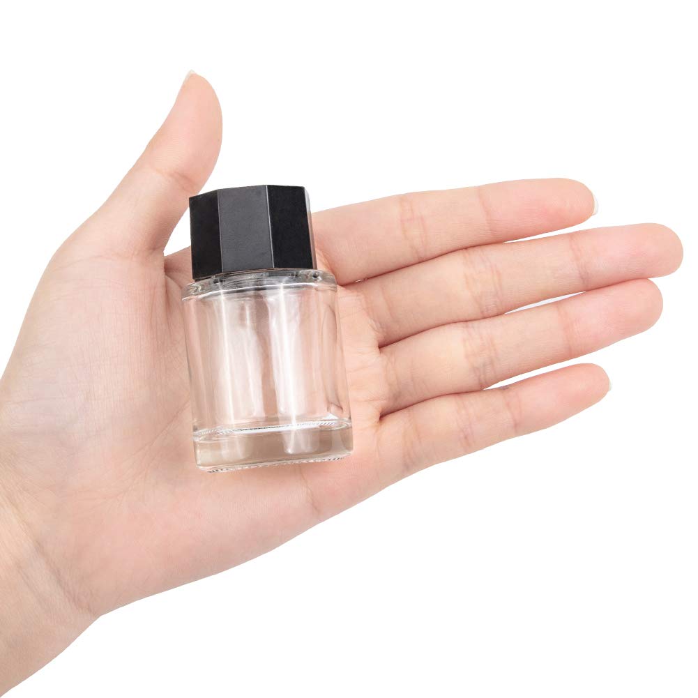 Amazon.co.jp: BENECREAT 12個セット ガラスインクボトル 15ml 丸い
